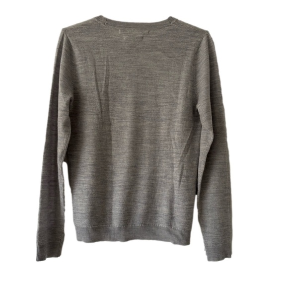 Max Studio 100% Extra Fine Merino Wool crew neck sweater size M - Picture 2 of 8